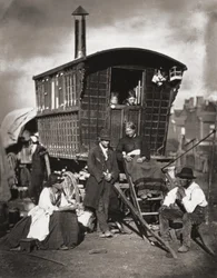 London Nomades, från "Street Life in London", av J. Thomson och Adolphe Smith, 1877